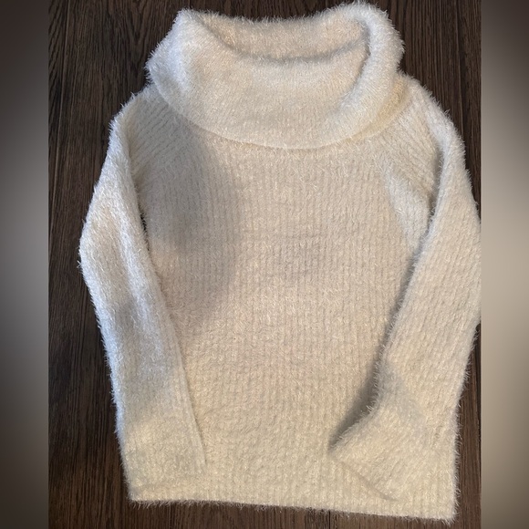 Jolie & Joy by FCT With Love Sweaters - Elegant Cream Cowl Neck Sweater
